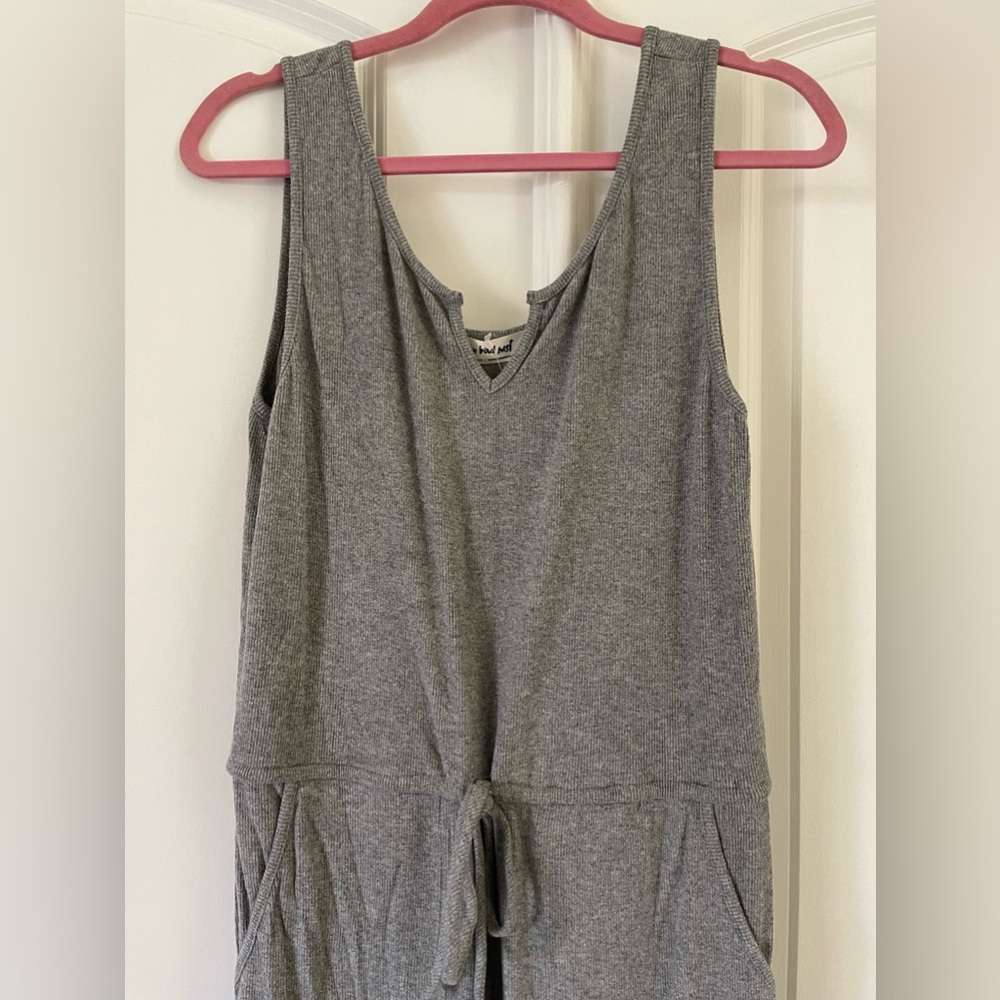 Three Bird Nest Gray Jumpsuit - Picture 6 of 8
